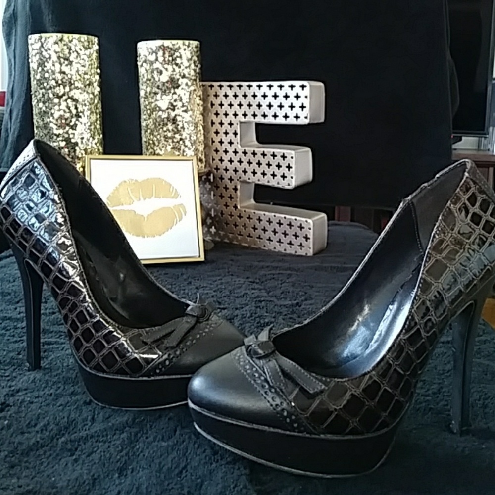 Snake skin heels